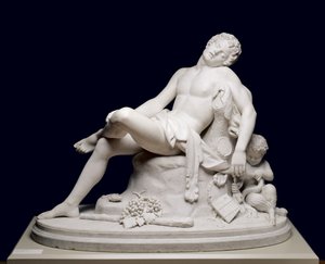 Der schlafende Faun, modelliert 1864, geschnitzt um 1870 von Harriet Goodhue Hosmer