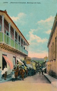 Amerikanisches Konsulat, Santiago de Cuba, ca. 1911 von Harris Bros and Co
