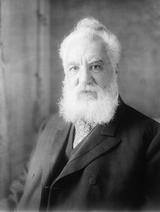 Alexander Graham Bell (1847-1922), ca. 1918 (s/w Foto)