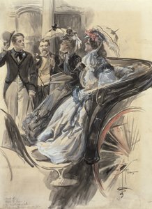 Kutschfahrt, 1904 von Harrison Fisher