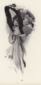 Porträt einer Frau namens Ruth von Harrison Fisher