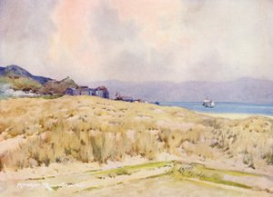 Golfplätze: Aberdovey, das Dorf vom zweiten Abschlag