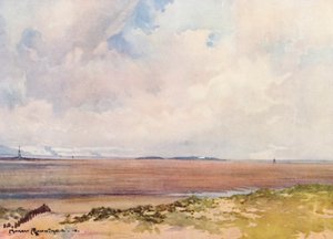 Golfplätze: Hoylake, Blick auf Hilbre vom neunten Tee