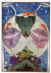 Feen: „Sie tanzten mit Schals, die aus Nebel und Mondschein gewebt waren“: Der Elfenhügel - in „Märchen“ von Hans Christian Andersen, ill. von Harry Clarke von Harry Clarke