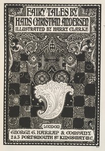 Illustrierte Titelseite, mit Symbolen und Quadraten. von Harry Clarke