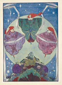 Der Elfenhügel. Sie tanzten mit Schals, die aus Nebel und Mondschein gewebt waren. von Harry Clarke