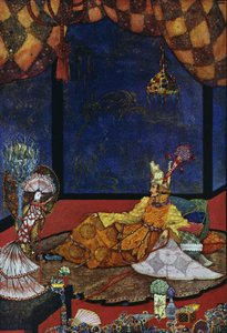 Die Nachtigall, Märchen von Hans Christian Andersen (1805-1875), Illustration von Harry Clarke (1890-1931) von Harry Clarke