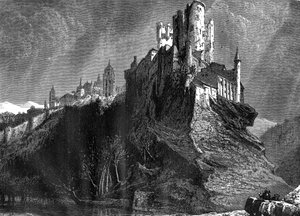 Der Alcázar von Segovia, Spanien, 19. Jahrhundert