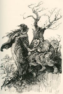 Alice Brown und ihre Mutter. Illustration von Harry Furniss von Harry Furniss