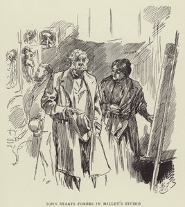John Staats Forbes im Atelier von Millet