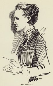 Mrs Fawcett von Harry Furniss
