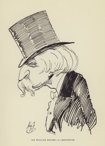 Sir William Fraser, eine Karikatur von Harry Furniss