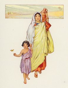 Hagar und Ismael zogen in die Wüste