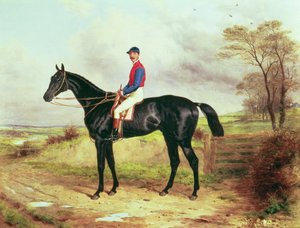 Earl Pouletts The Lamb, Gewinner des Grand National, mit Mr. George Ede von Harry Hall