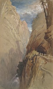 Via Mala, Schweiz, 1854