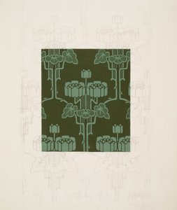 Design mit Blumen und Blättern
