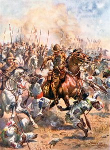 Angriff der Einundzwanzigsten Lancers. Schlacht von Omdurman