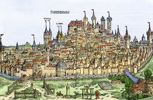 Ansicht der Stadt Nürnberg, Deutschland