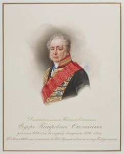 Porträt von Fjodor Petrowitsch Opochinin 1779-1852, ca. 1850