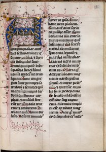 Evangelienbuch mit Evangelistenporträts: Verzierte Initiale