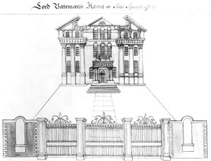Lord Batemans Haus am Soho Square, 1764 von Haynes King