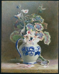 Geranien in einem chinesischen Krug, 1875 von Hector Caffieri