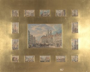 Fünfzehn Architektonische Motive: Ansichten von München, 1835 von Heinrich Adam