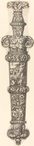 Entwurf für eine Dolchscheide mit Kain und Abel, 1539