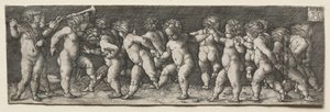Fünfzehn nackte Kinder tanzen, 1535