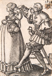 Aus der Serie Die kleinen Hochzeitstänzer, 1538 von Heinrich Aldegrever