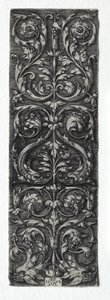Ornamentdesign mit Fischen, 1552
