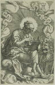 St. Markus, aus Die vier Evangelisten von Heinrich Aldegrever
