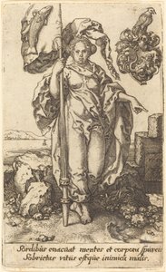 Mäßigkeit, 1552 von Heinrich Aldegrever