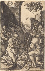 Die Geburt Christi, 1553 von Heinrich Aldegrever