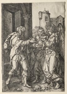 Die Geschichte von Lot: Lot begrüßt die Engel