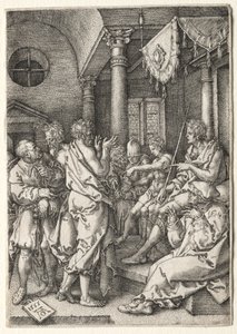 Die Geschichte von Susanna: Daniel verhört die Ältesten von Heinrich Aldegrever