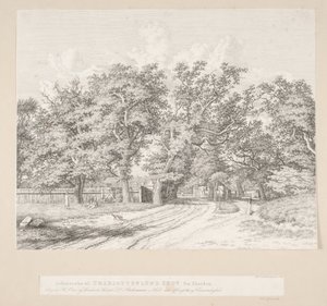 Einfahrt zum Charlottenlund-Wald von der Seeseite
