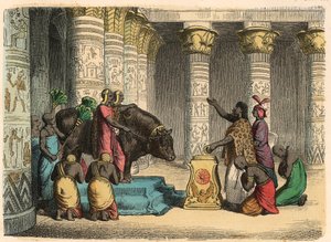 Altes Ägypten: Verehrung des Apis-Stiers von Heinrich Leutemann