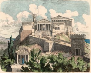 Antikes Griechenland: Athen, Akropolis - Parthenon von Heinrich Leutemann