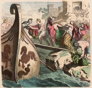 Antikes Griechenland: Seereisen, Piraten von Heinrich Leutemann