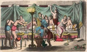 Griechenland zur Zeit der Republiken: Bankett und Gymnastik von Heinrich Leutemann