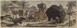 Szene in Bengalen, Indien