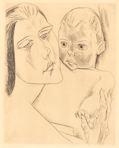 Mutter und Kind von Heinrich Nauen