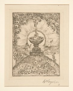 Exlibris: Else Hackenjost von Heinrich Vogeler