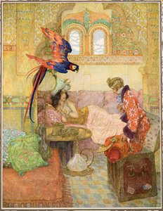 Der fliegende Koffer aus Märchen von Hans Christian Andersen, veröffentlicht 1911