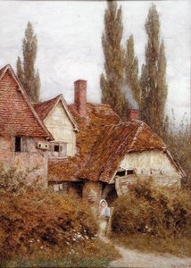 Ein alter Bauernhof in Didcot, ca. 1918