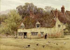 Beim alten Cottage von Helen Allingham