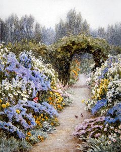 Staudenbeet von Helen Allingham