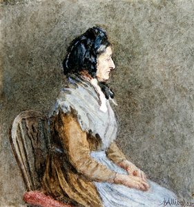 Der blaue Schal von Helen Allingham