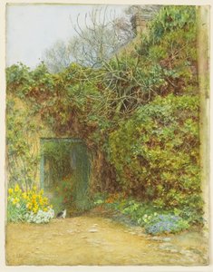 Die Milchtür, Farringford, Lord Tennysons Heim von Helen Allingham